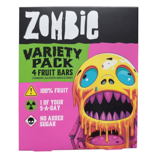 Zombie Variety Pack Fruit Leatherz Bars | 10 x 4 x 25gr