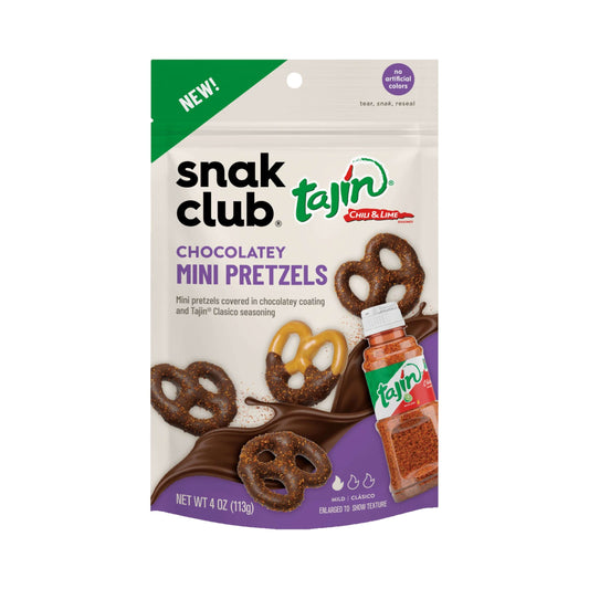 Snak Club Tajin Chocolatey Mini Pretzel | 6 x 113gr