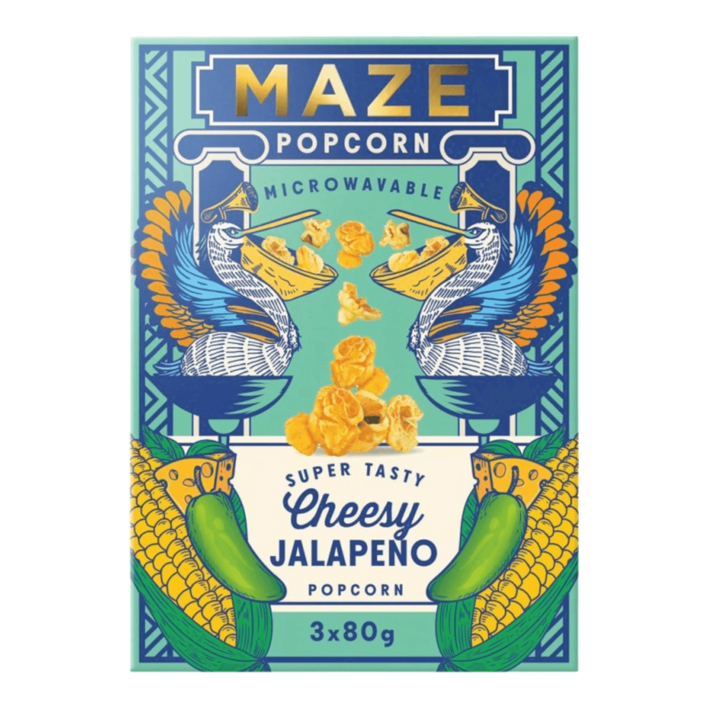 Maze Popcorn Jalapeno Cheddar | 16 x 240gr
