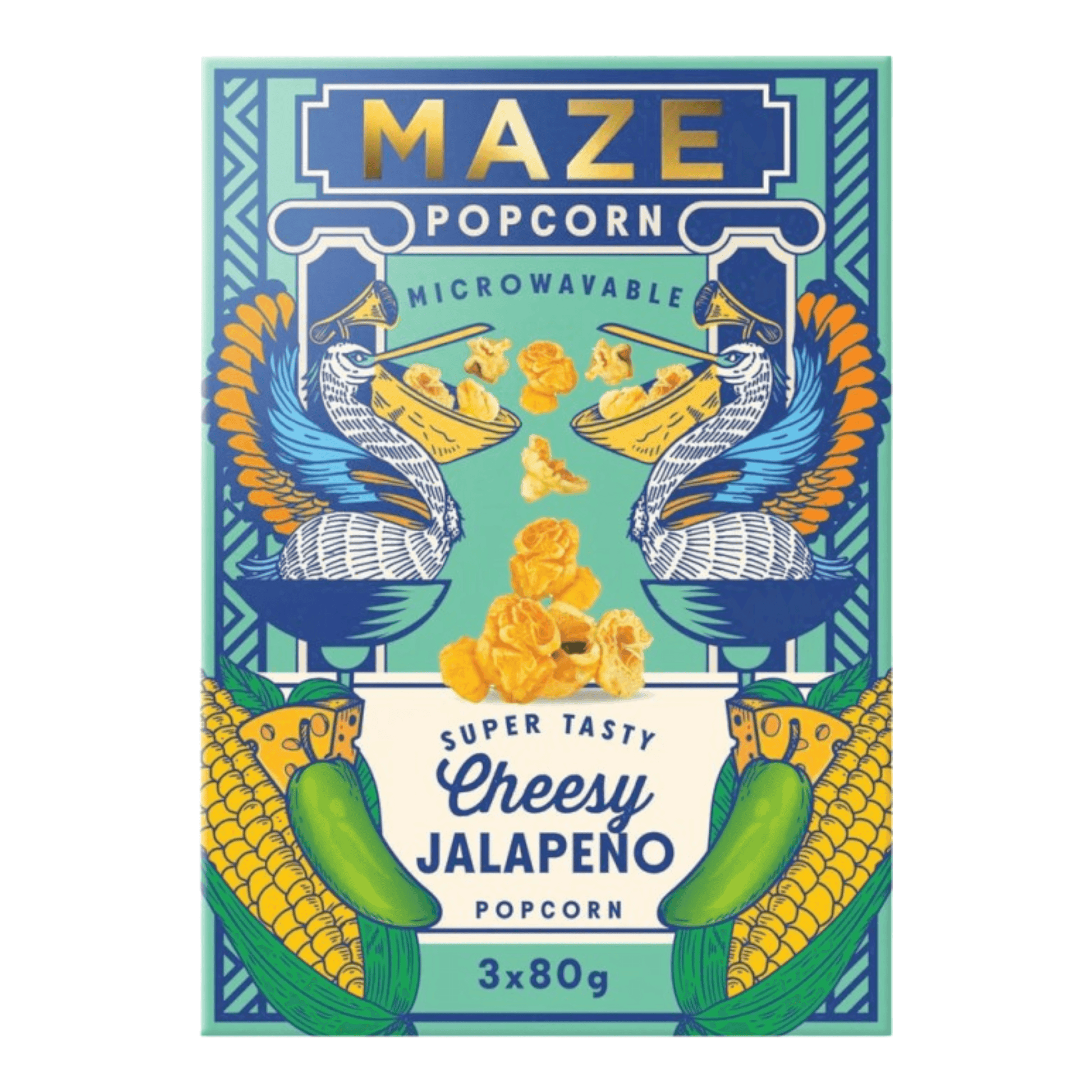 Maze Popcorn Jalapeno Cheddar | 16 x 240gr