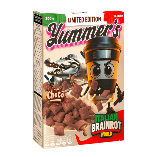 Yummers Brainrot Chocolate Cereal (12 Un) | 12 x 300gr