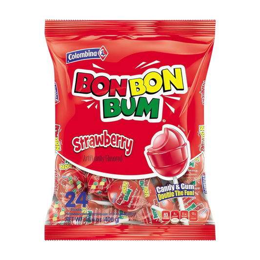 Colombina Bonbonbum Strawberry | 24 x 17gr