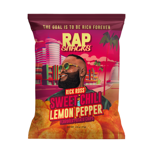 SNACK RAP SNACKS 71 GR RICK ROSS SWEET CHILI LEMON PEPPER CHIPS | 12 x 71g