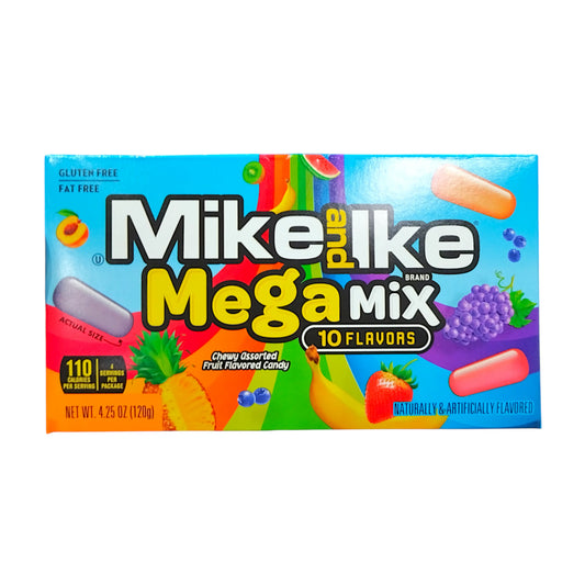 CANDY MIKE & IKE 120 GR MEGA MIX THEATER BOX | 12 x 120g