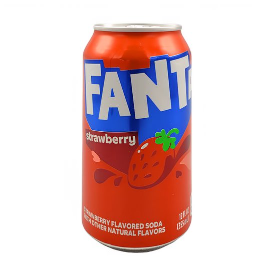 BEVER FANTA 355 ML STRAWBERRY CAN | 12 x 355ml
