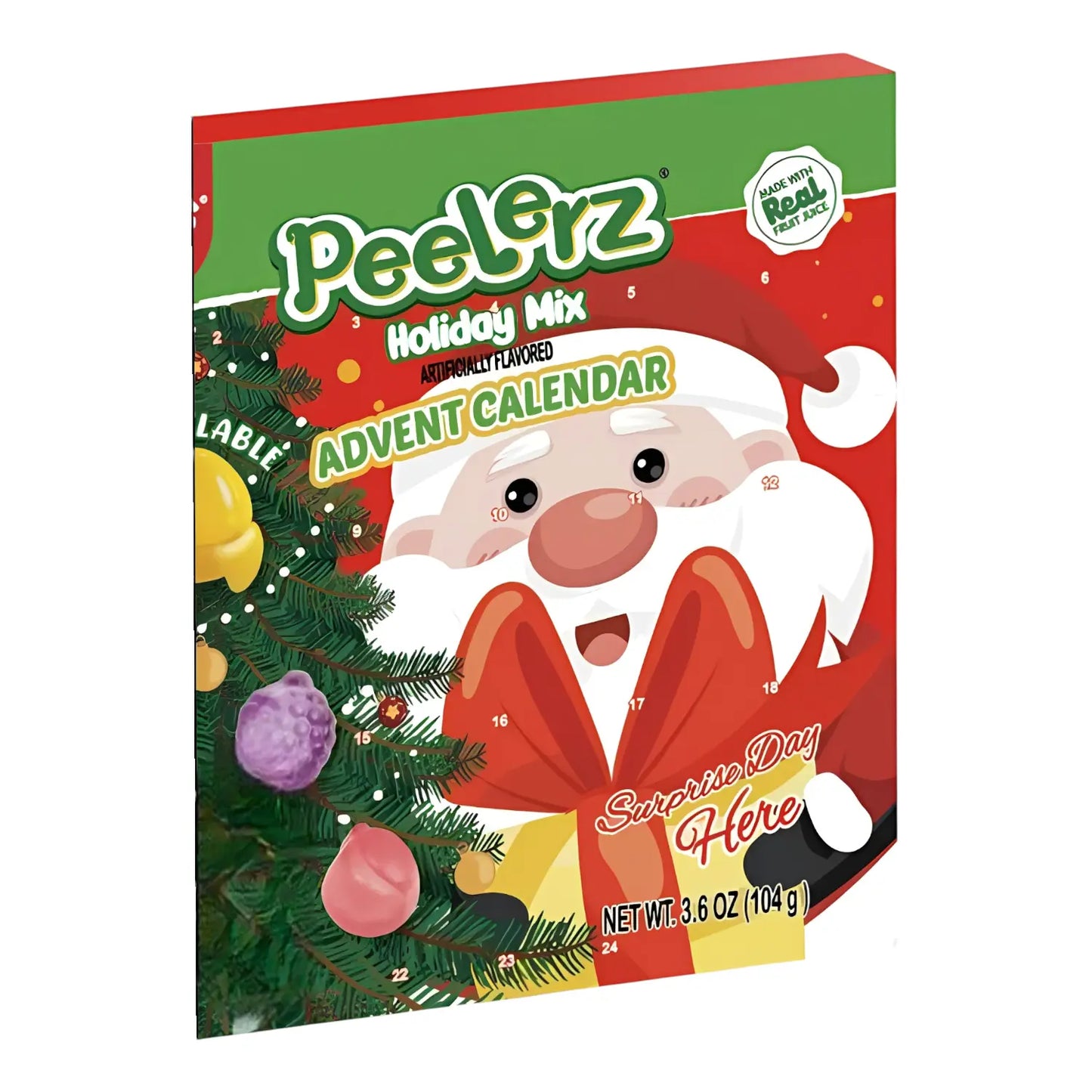 CANDY AMOS 140 GR PEELERZ GUMMY ADVENTURE CALENDAR CHRISTMAS | 12 x 140g