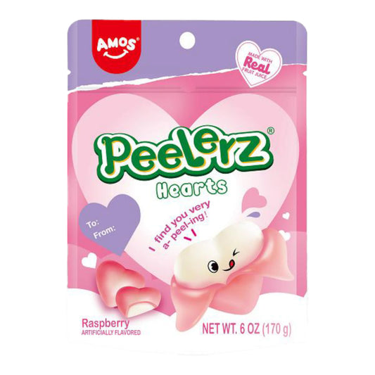 CANDY AMOS 65 GR PEELERZ GUMMY HEARTS | 24 x 65g