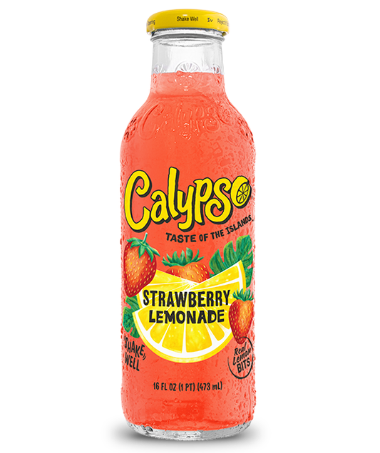 BEVER CALYPSO 473 ML LEMONADE STRAWBERRY (PFAND) | 12 x 473ml