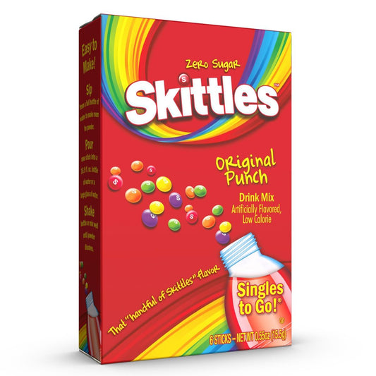 PWDDK SKITTLES 6 x 2.58 GR SINGLES ORIGINAL PUNCH | 12 x 6 x 2.58g