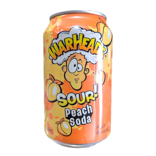 BEVER WARHEADS 330 ML SOUR SODA PEACH (PFAND) | 12 x 330ml