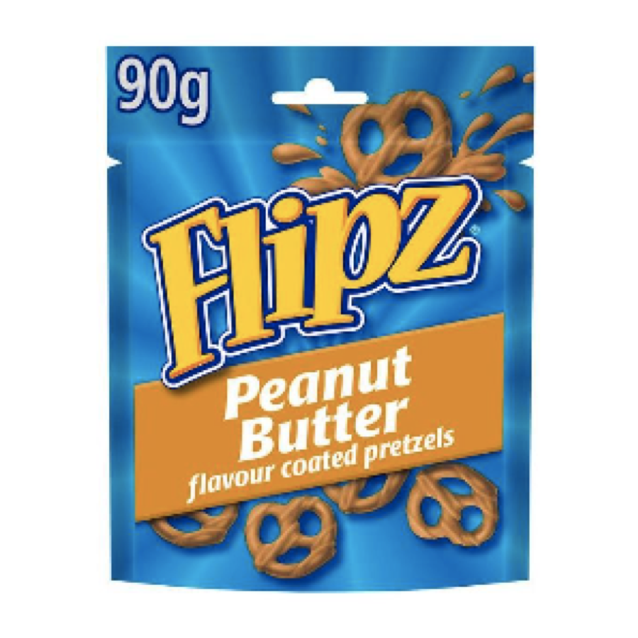 SNACK FLIPZ 90 GR PEANUT BUTTER PRETZELS | 6 x 90g