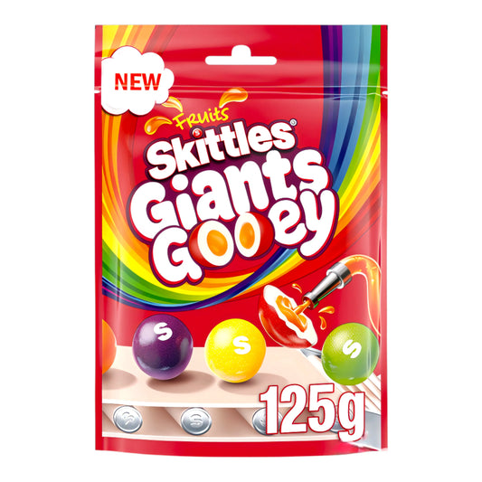 CANDY SKITTLES 125 GR GIANTS GOOEY POUCH | 15 x 125g