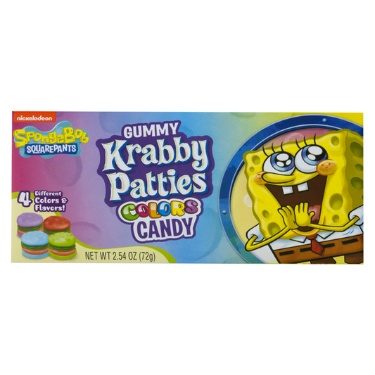 CANDY SPONGEBOB 72 GR KRABBY PATTIES COLORS THEATER BOX | 12 x 72g
