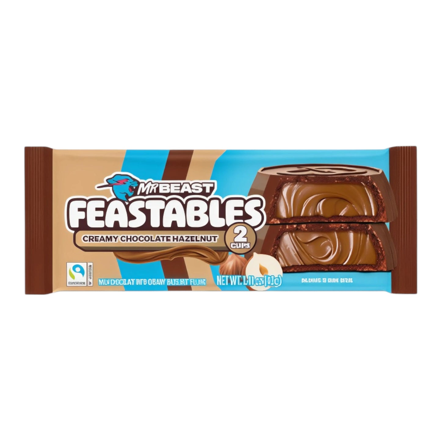 CANDY MR BEAST 24 x 2 x 20 GR FEASTABLES HAZELNUT CUPS