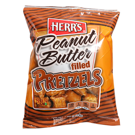 SNACK HERRS 113 GR PEANUT BUTTER NON GMO PRETZELS (24 UN) | 24 x 113g
