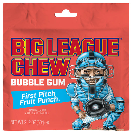 CANDY BIG LEAGUE 12 x 60 GR CHEW FRUIT PUNCH