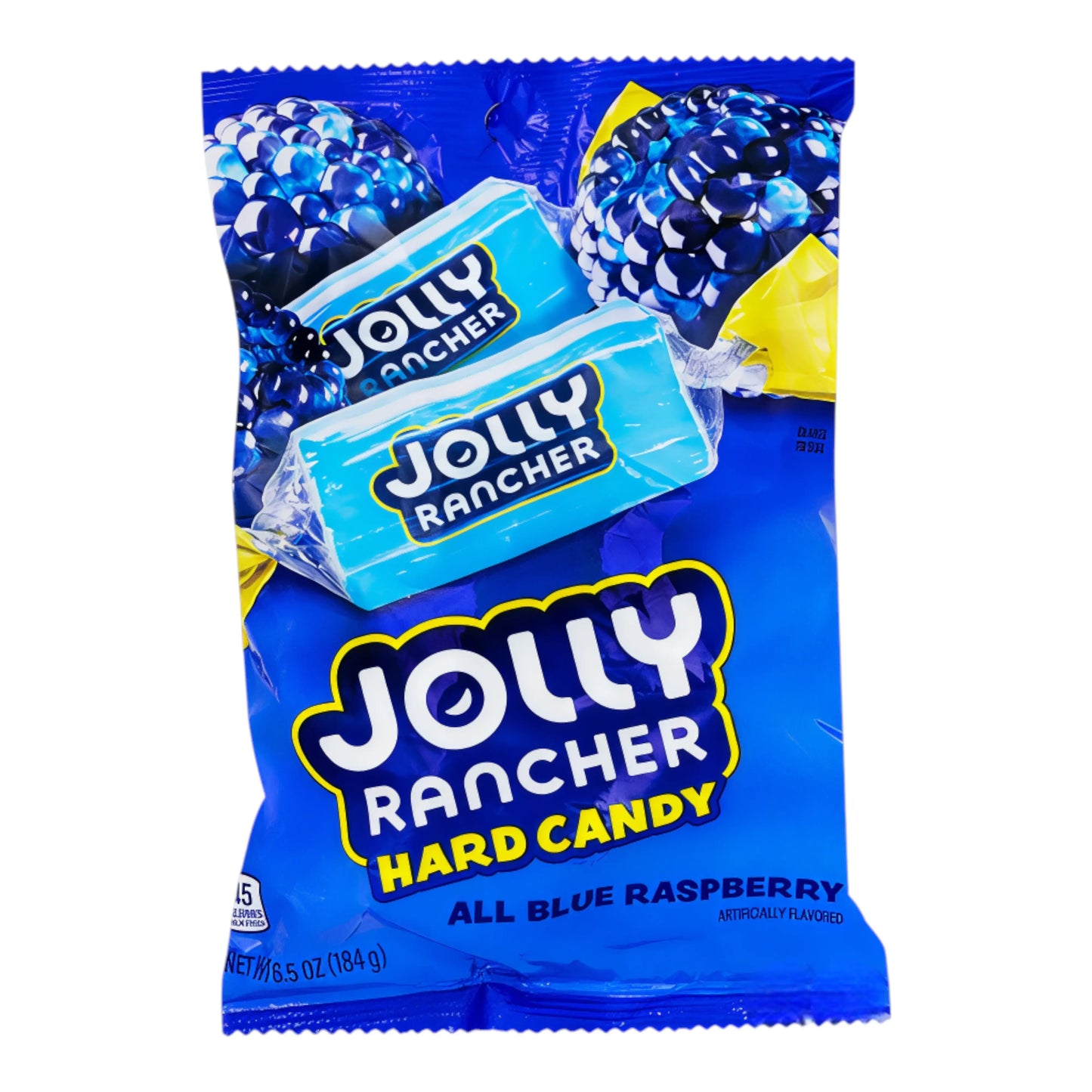 CANDY JOLLY RANCHER 184 GR BLUE RASPBERRY HARD CANDY PEG BAG | 12 x 184g