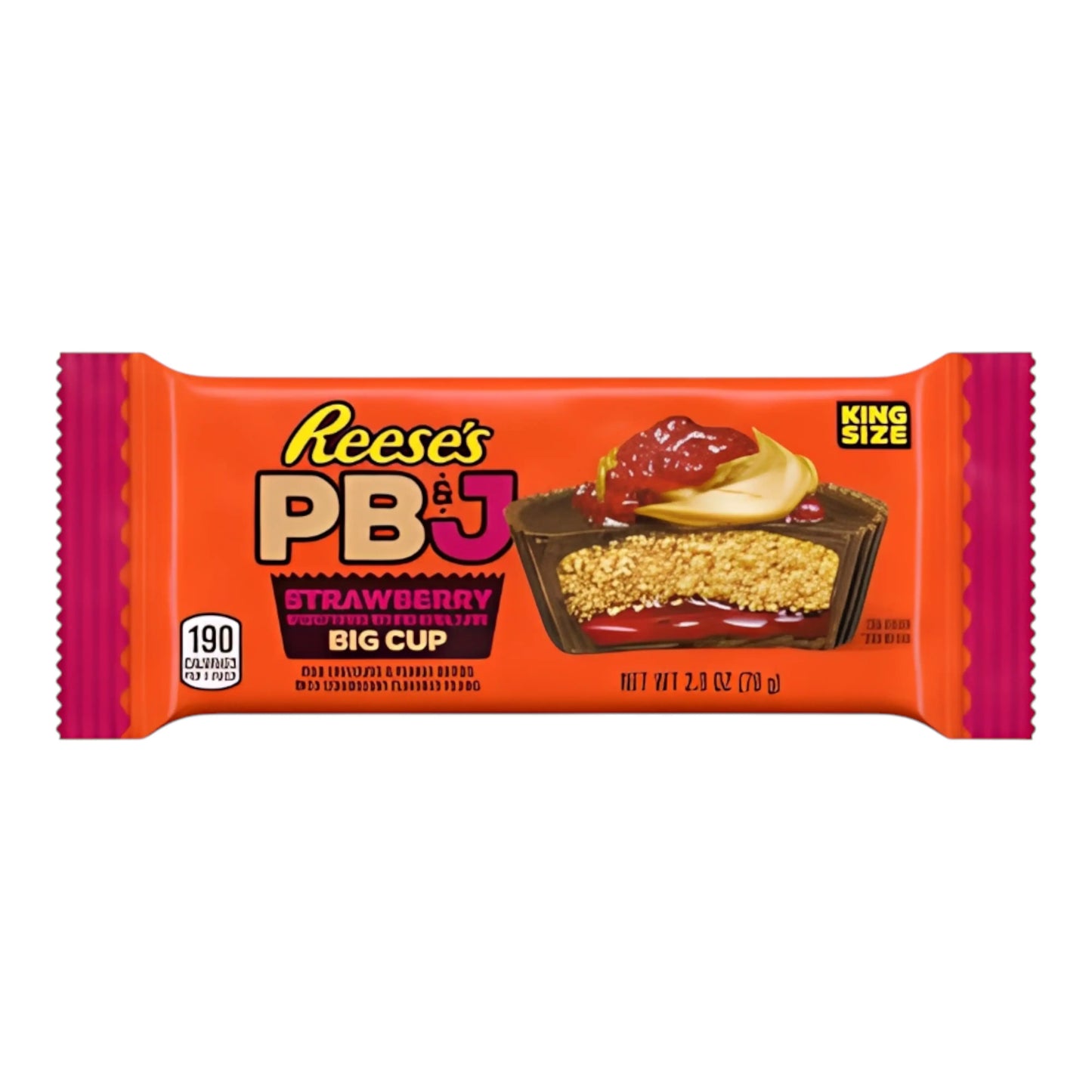 CANDY REESES 16 x 79 GR PB&J STRAWBERRY KING SIZE