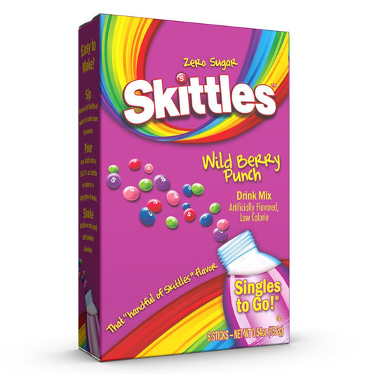 PWDDK SKITTLES 6 x 2.53 GR SINGLES WILD BERRY PUNCH | 12 x 6 x 2.53g