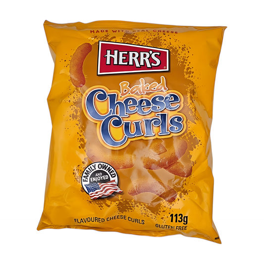 SNACK HERRS 113 GR BAKED CHEESE CURLS | 12 x 113g
