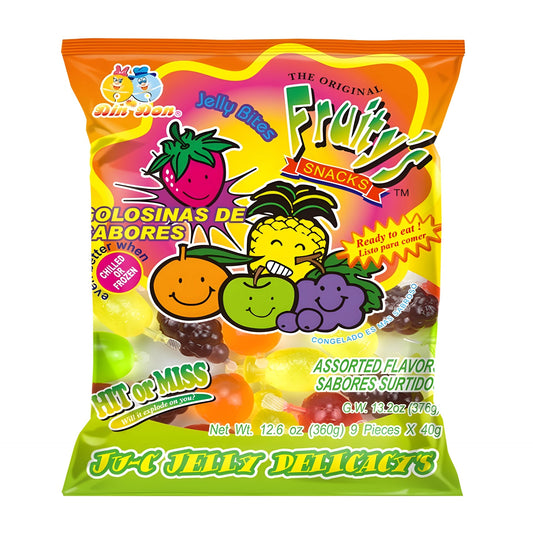 CANDY FRUITYS 9 x 40 GR JU-C ASSORTED JELLY | 30 x 9 x 40g