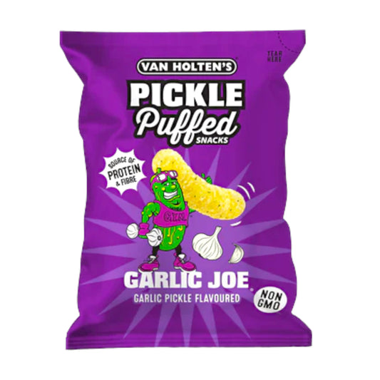 SNACK VAN HOLTENS 90 GR GARLIC JOE PICKLE PUFFS | 10 x 90g