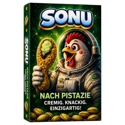 CANDY SONU 20 x 60 GR CRUNCH CRISPY CHICKEN PISTACHIO | 4 x 20 x 60g