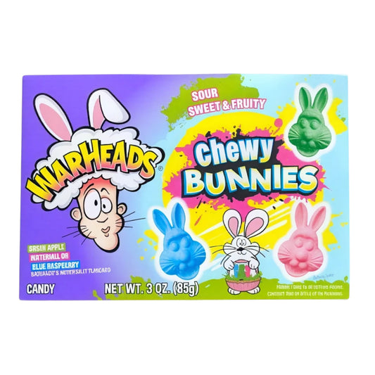 CANDY WARHEADS 85 GR CHEWY BUNNIES THEATER BOX | 12 x 85g