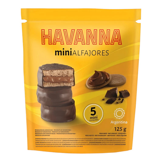 CANDY HAVANNA 5 x 25 GR MINI ALFAJORES