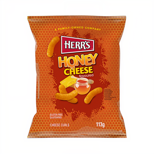 SNACK HERRS 113 GR HONEY CHEESE CURLS | 12 x 113g