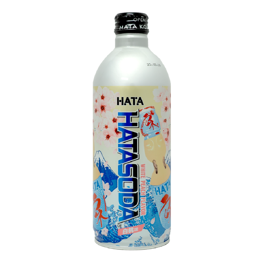 BEVER HATA 500 ML WHITE PEACH SODA ASIAN | 24 x 500ml