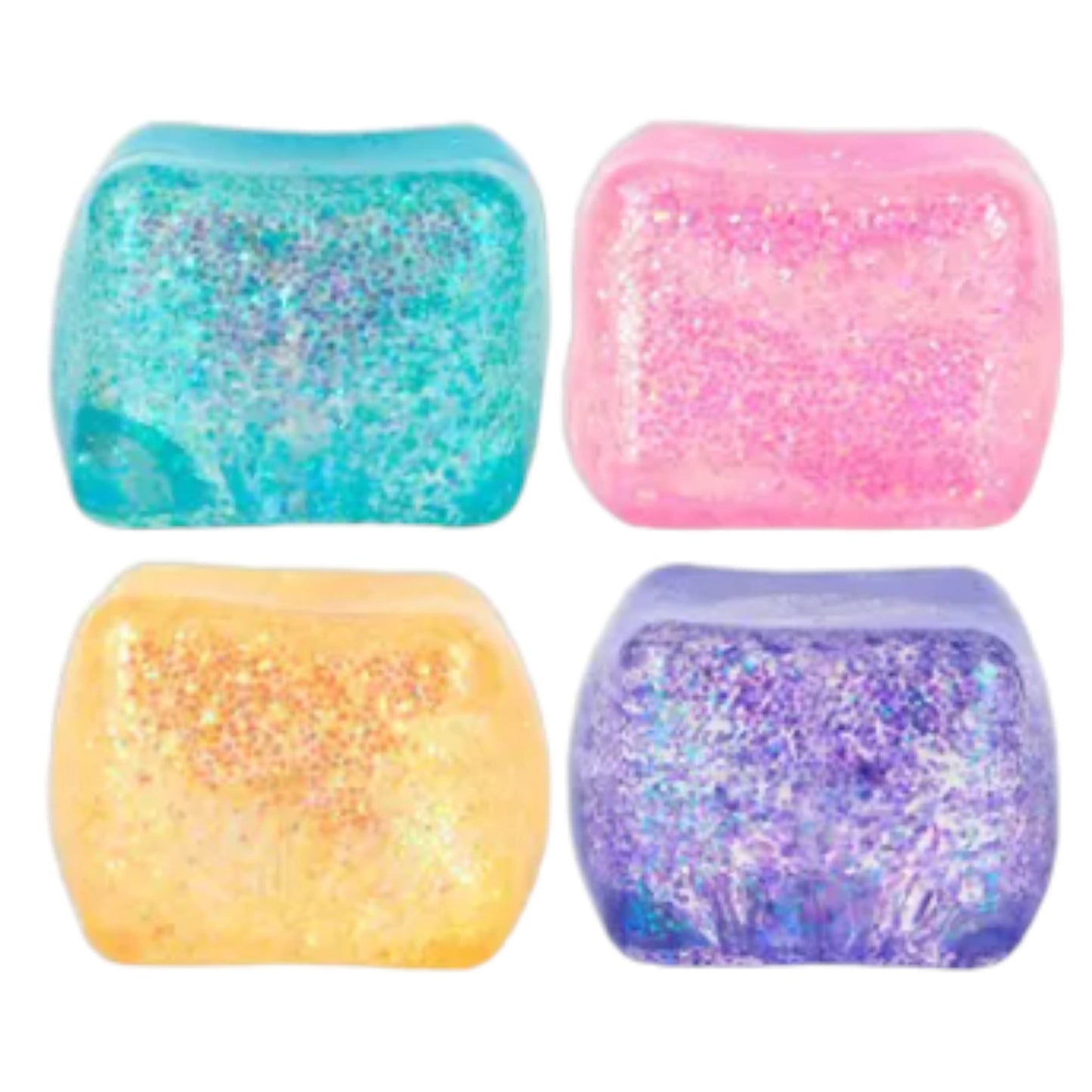 PLAYS SQUISHY CUBE 12 UN GLITTER