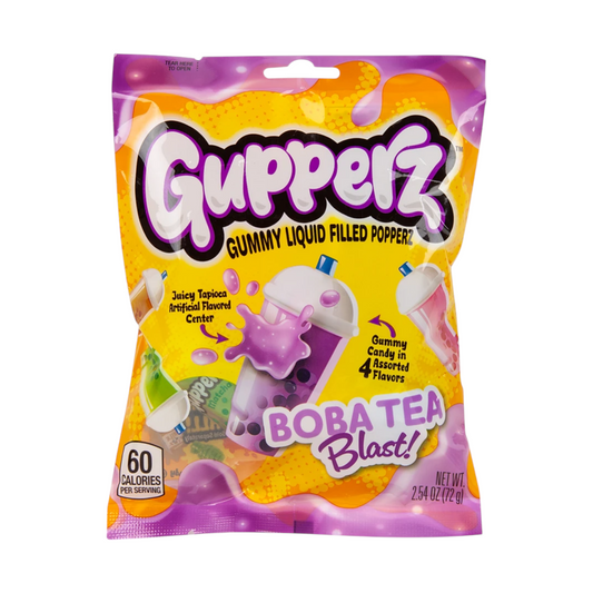 CANDY GUPPERZ 12 x 72 GR BOBA TEA BLAST PEG BAG