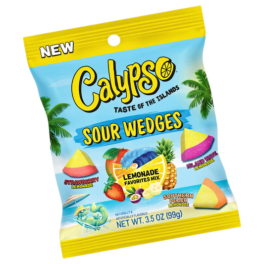 CANDY CALYPSO 99 GR LEMONADE SOUR WEDGES | 12 x 99g