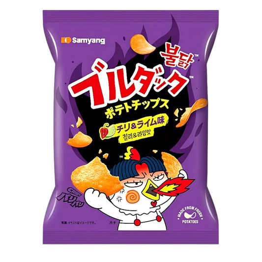 SNACK BULDAK 55 GR POTATO CHIPS CHILI & LIME | 20 x 55g