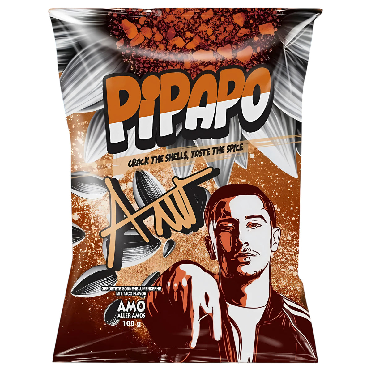 SNACK PIPAPO 100 GR SUNFLOWER SEEDS TACO | 30 x 100g