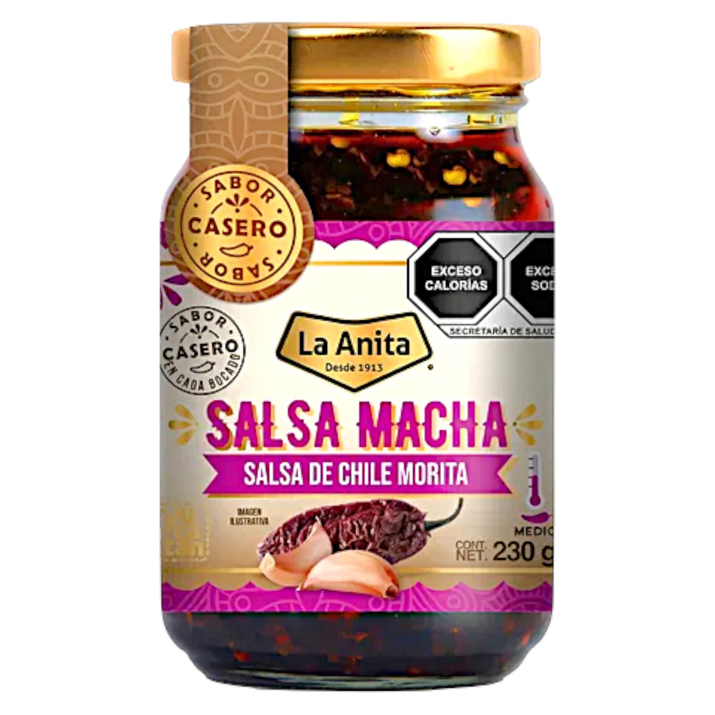SALSA LA ANITA 230 GR MACHA CHILE MORITA | 12 x 230g