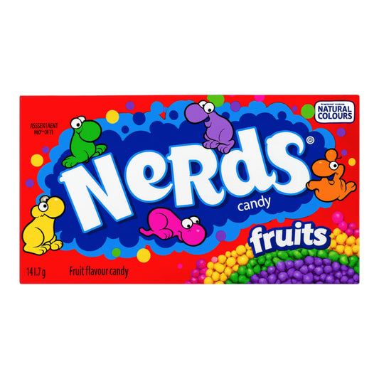 CANDY NERDS 142 GR FRUITS THEATER BOX | 12 x 142g