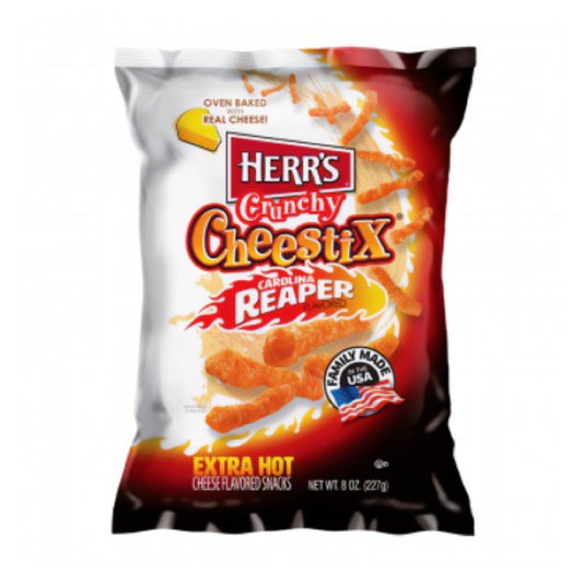 SNACK HERRS 227 GR CAROLINA REAPER CHEESE STIX | 8 x 227g