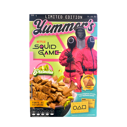 BFCER YUMMERS 300 GR SQUID GAME PISTACHIO CEREAL (12 UN) | 12 x 300g