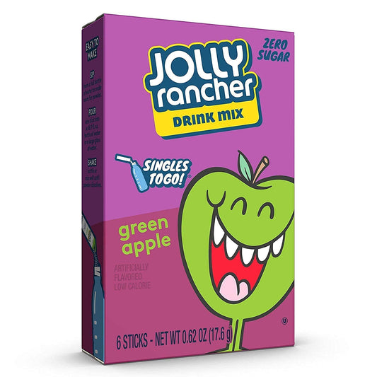 PWDDK JOLLY RANCHER 6 x 2.9 GR SINGLES GREEN APPLE | 12 x 6 x 2.9g