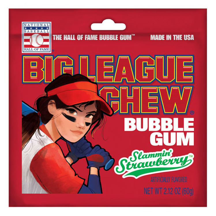 Big League Chew Strawberry | 12 x 60g