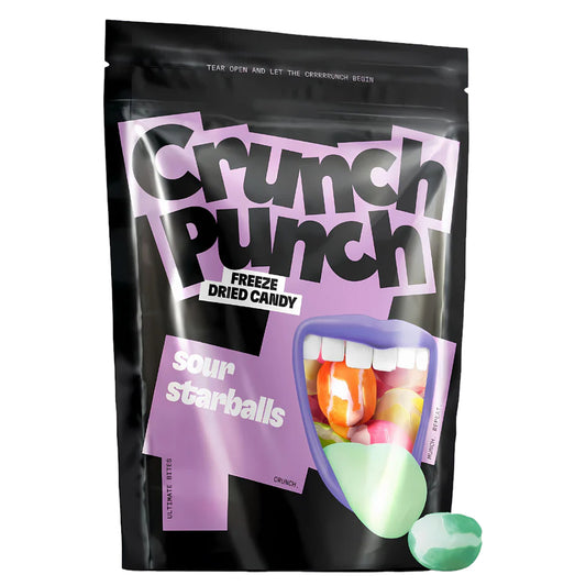 Crunch Punch Freeze Dried Candy Sour Starballs | 15 x 100g