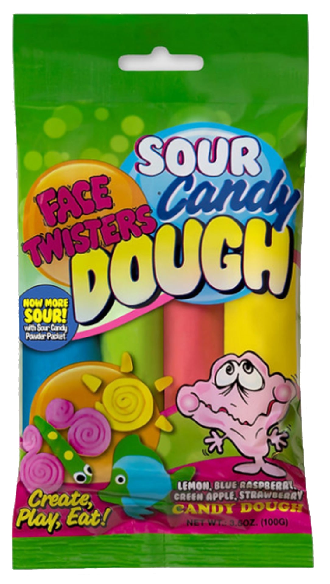 Face Twisters Sour Candy Dough | 12 x 100g