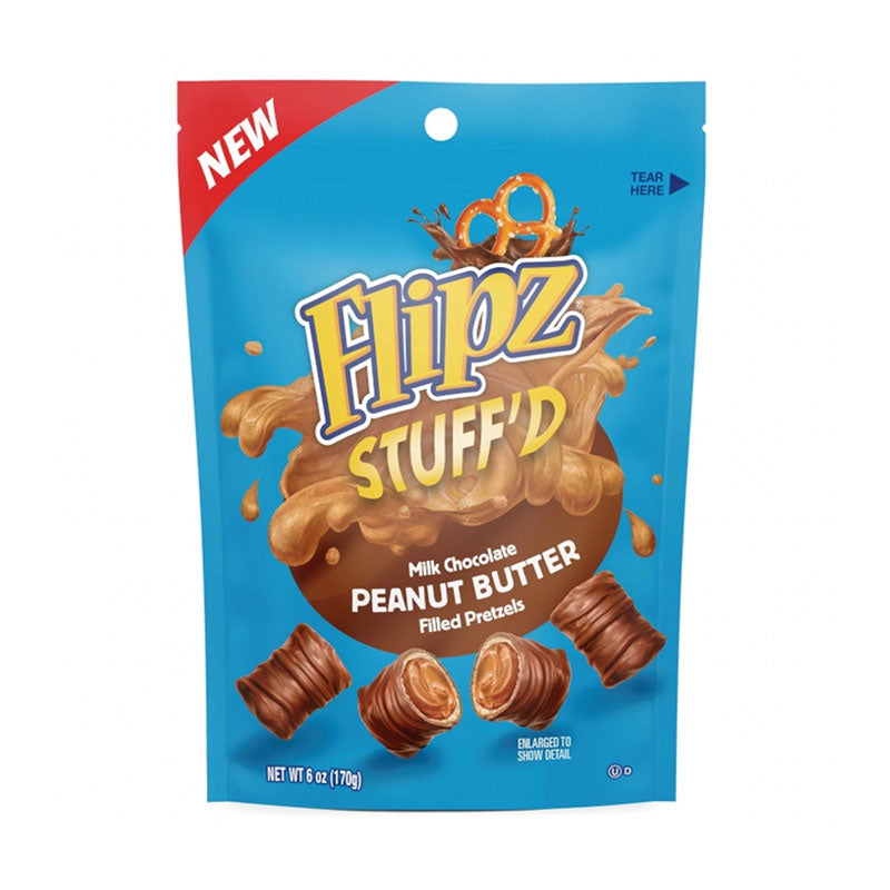 Flipz Stuff'd Milk Chocolate Peanut Butter Pretzels | 8x170g