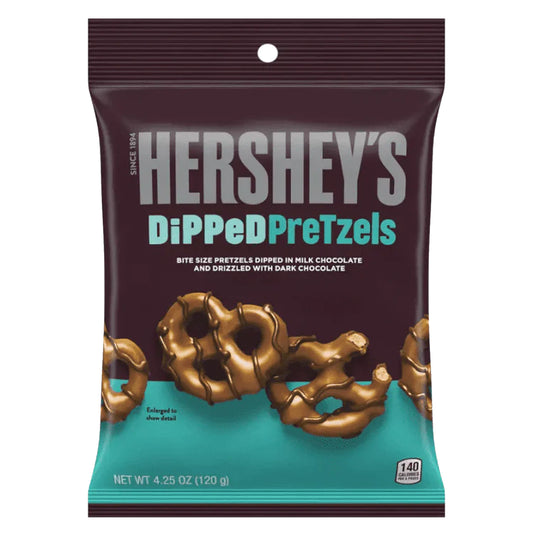 Hersheys Dipped Pretzel Milk Chocolate | 12 x 120g