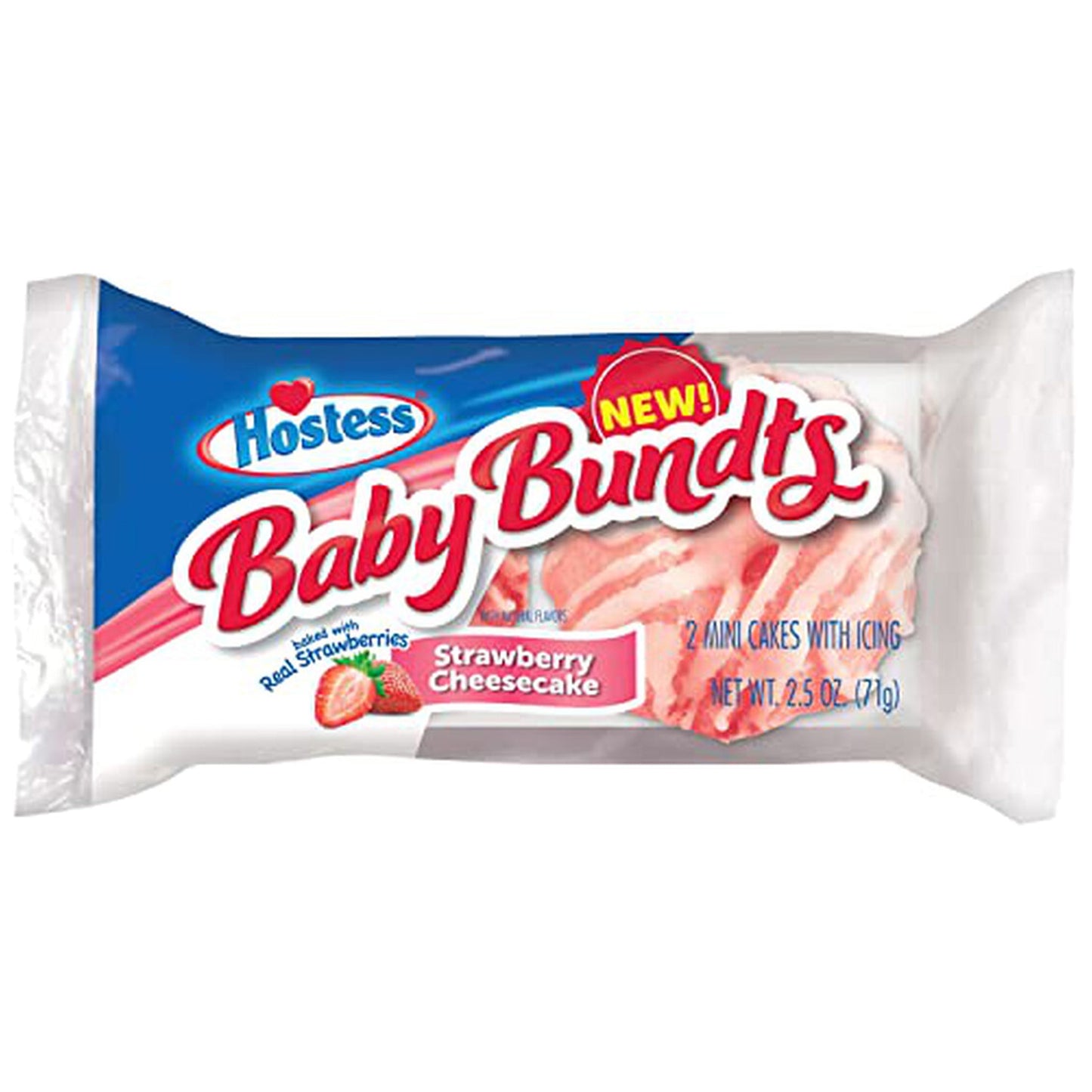 Hostess Baby Bundts Strawberry Cheesecake | 6 x 71g