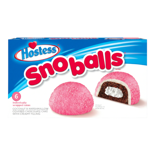 Hostess Snoballs Rosa | 6 x 49,7g