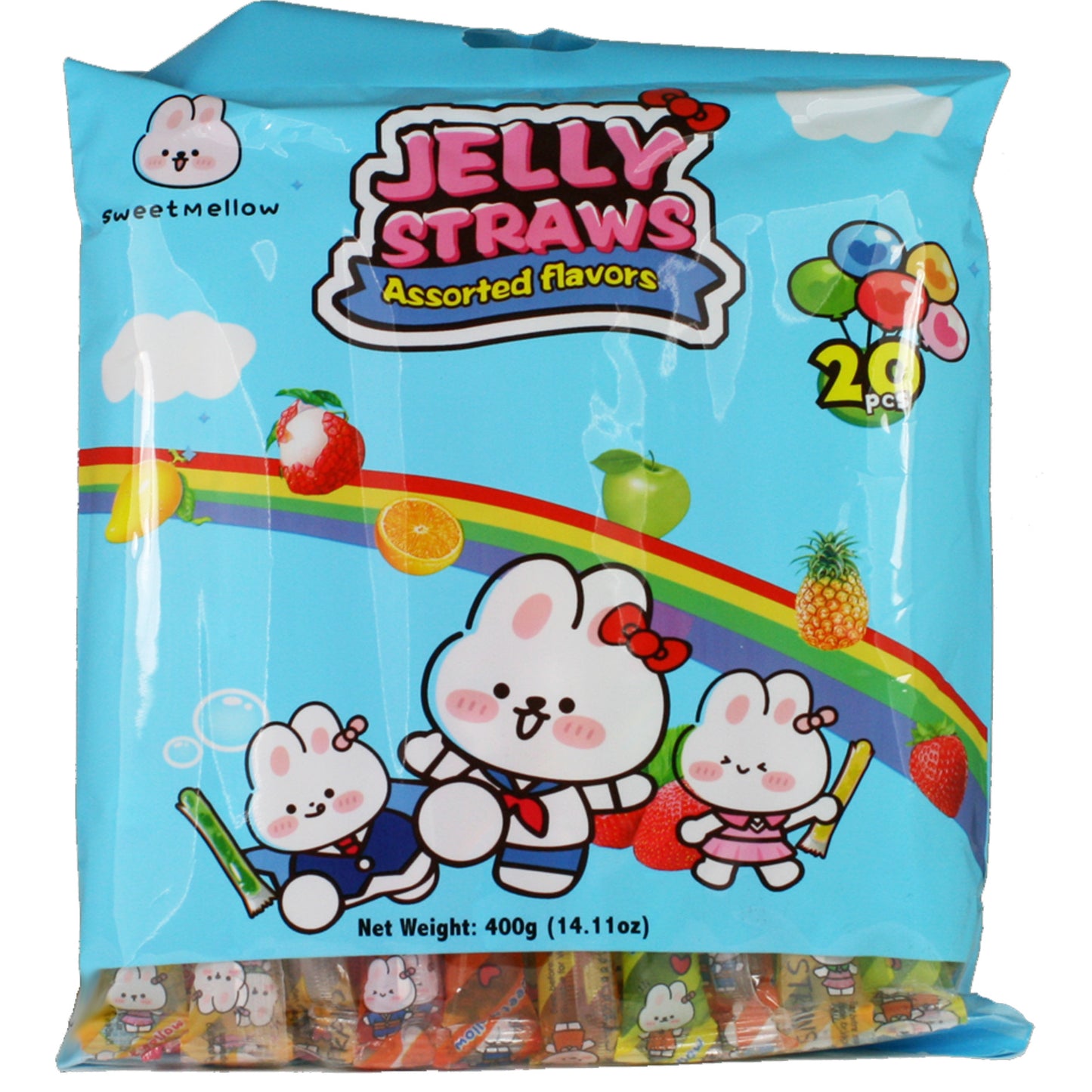 Jelly Straw Assorted | 24x400g