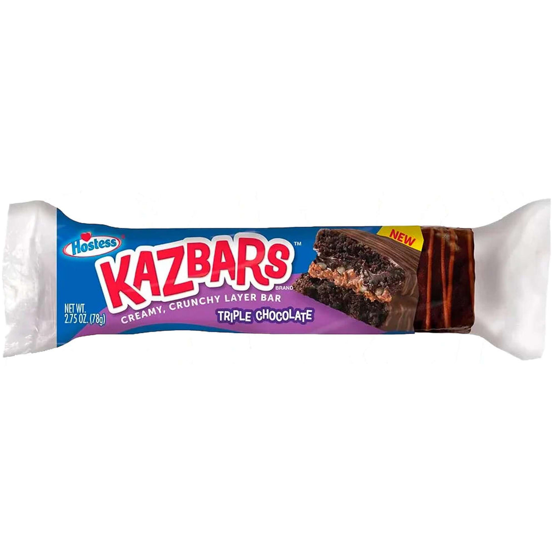 Hostess Kazbars Tripple Chocolate 8 x 78g Candybrands